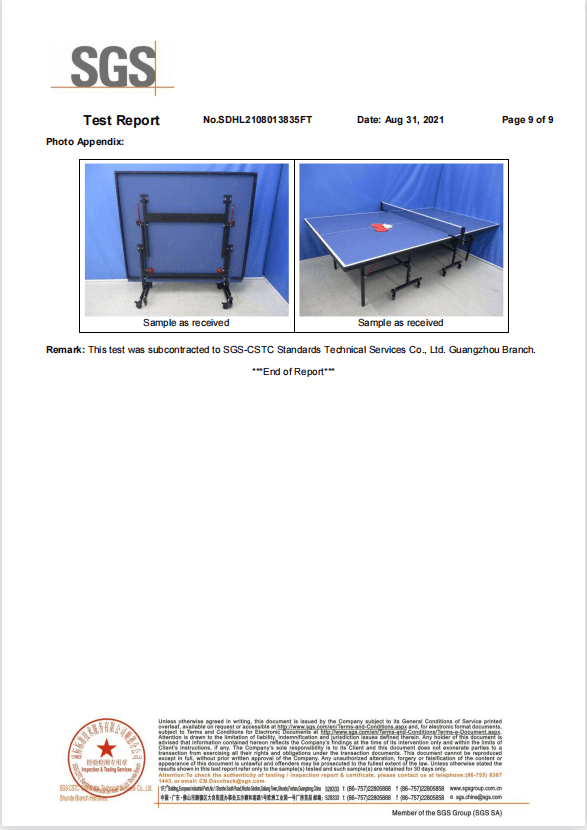 A Trusted Manufacturer of Table Tennis Tables