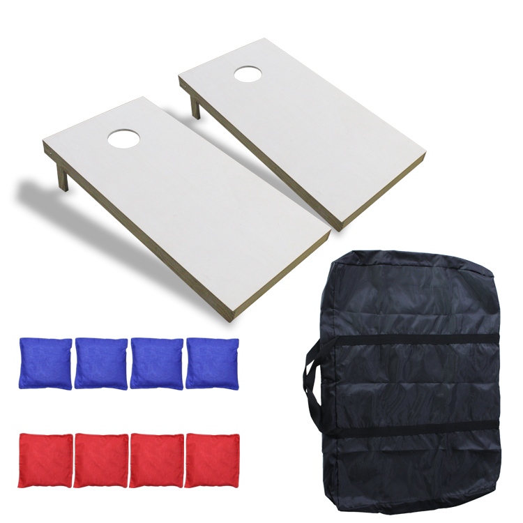 4'x2' Regulation Size Wooden Cornhole Boards Set - Includes Carrying Case and Bean Bag