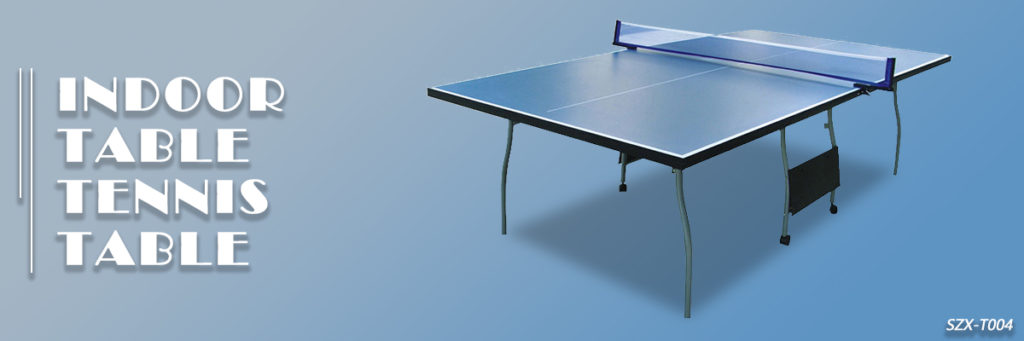 SZX 2740mm Standard size folding indoor table tennis table with removable casters for sale