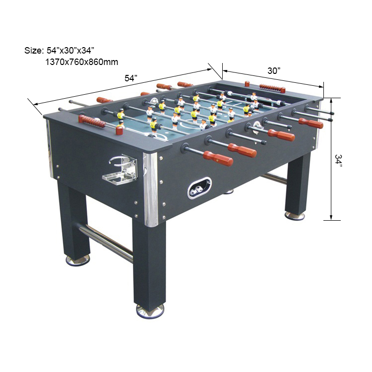 SZX 54'' classic hot selling foosball soccer table with cup holder