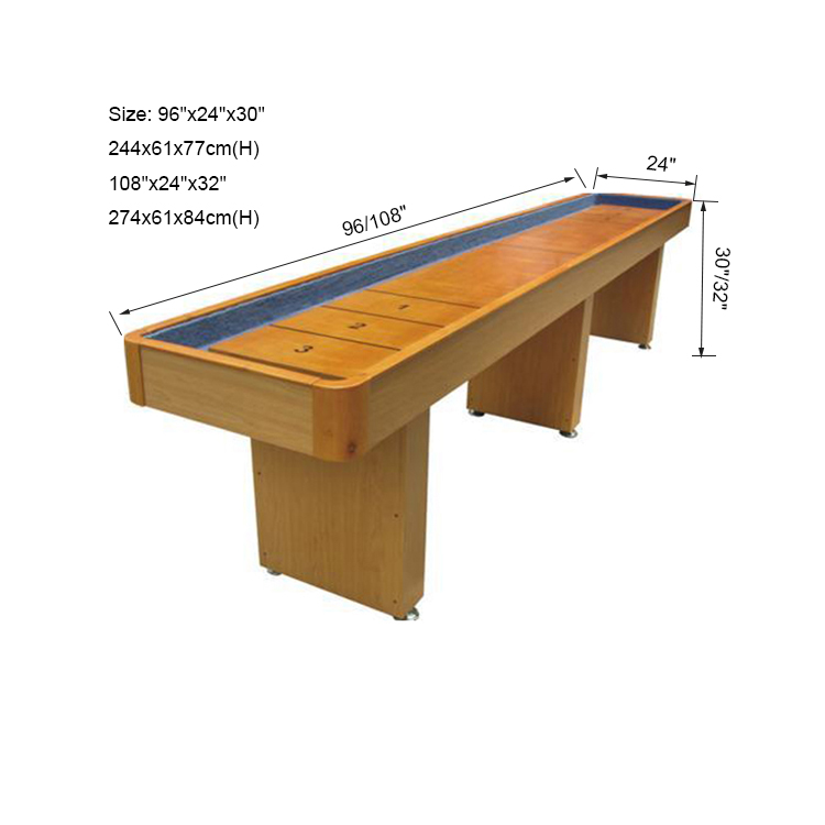 SZX 9ft Hot selling shuffleboard table for sale