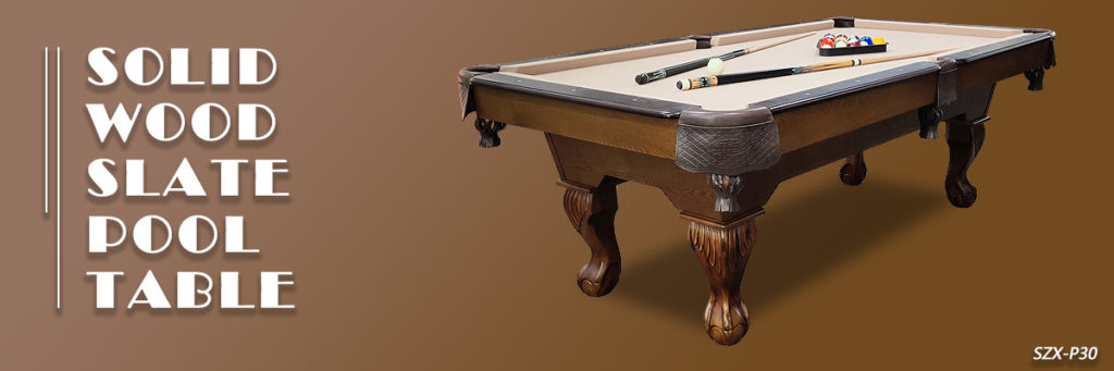 SZX Beautiful Carved Wooden 89 Billiard Pool table used indoors