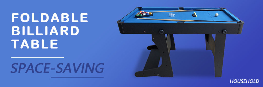 SZX Hot sale mini pool table, cheap indoor 5ft and 6ft convenient foldable pool table made in China 