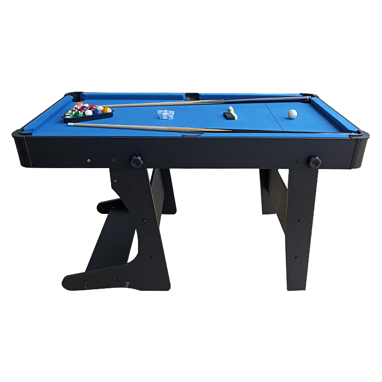 SZX Hot sale mini pool table, cheap indoor 5ft and 6ft convenient foldable pool table made in China