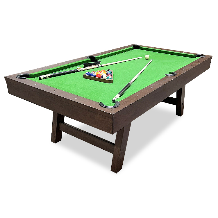 87 Inch Solid Wood Slate Snooker Billiard Table Pool Table With Whole Set Accessories