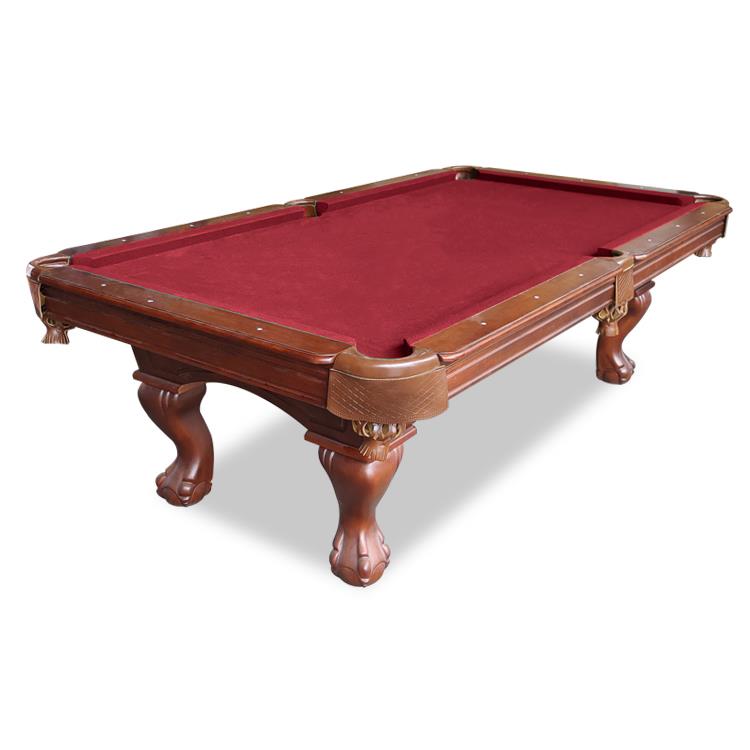 90 Inch Claw Leg Billiard Table Set with Cues