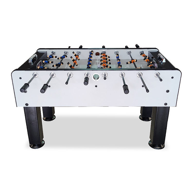White 5ft Square Ladder Meter Outdoor Foosball Game Table With High Quality Square Iron Feet