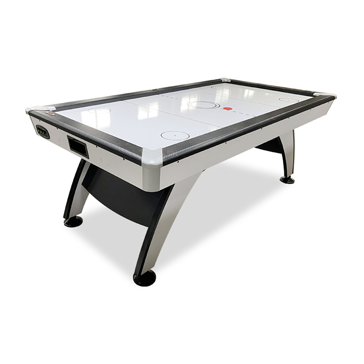 White Glossy 7ft Sportcraft Air Hockey Table Full Size For Sale