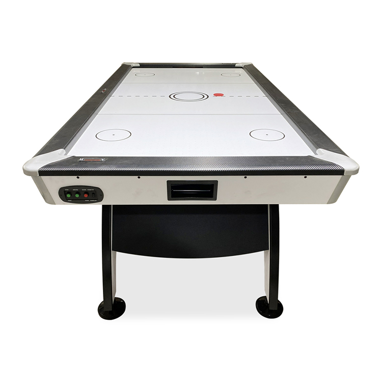 White Glossy 7ft Sportcraft Air Hockey Table Full Size For Sale