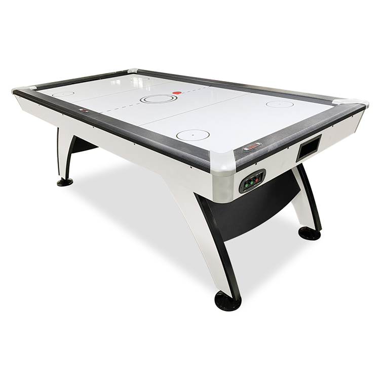 White Glossy 7ft Sportcraft Air Hockey Table Full Size For Sale