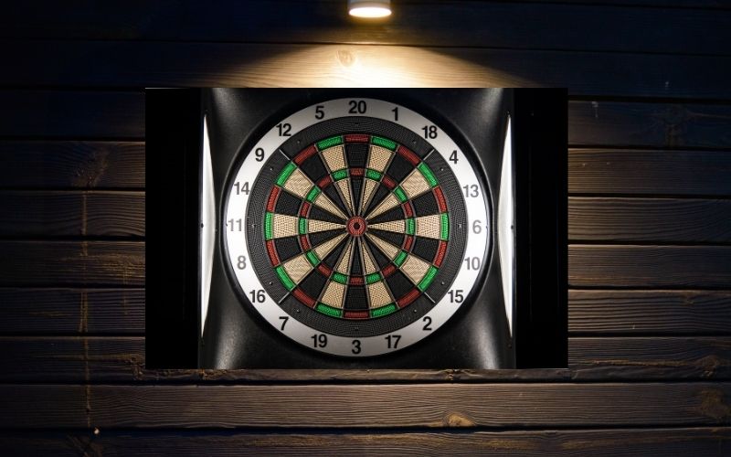 dartboard with backboard