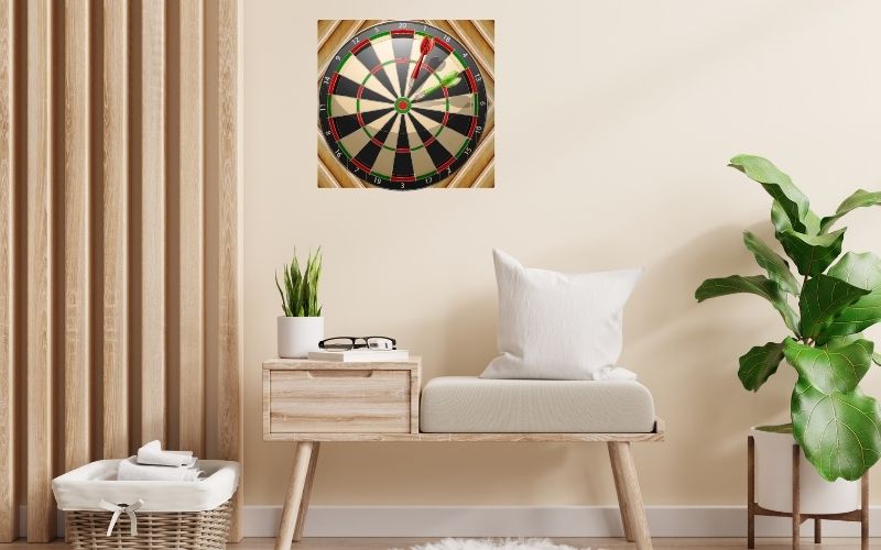 dartboard with background